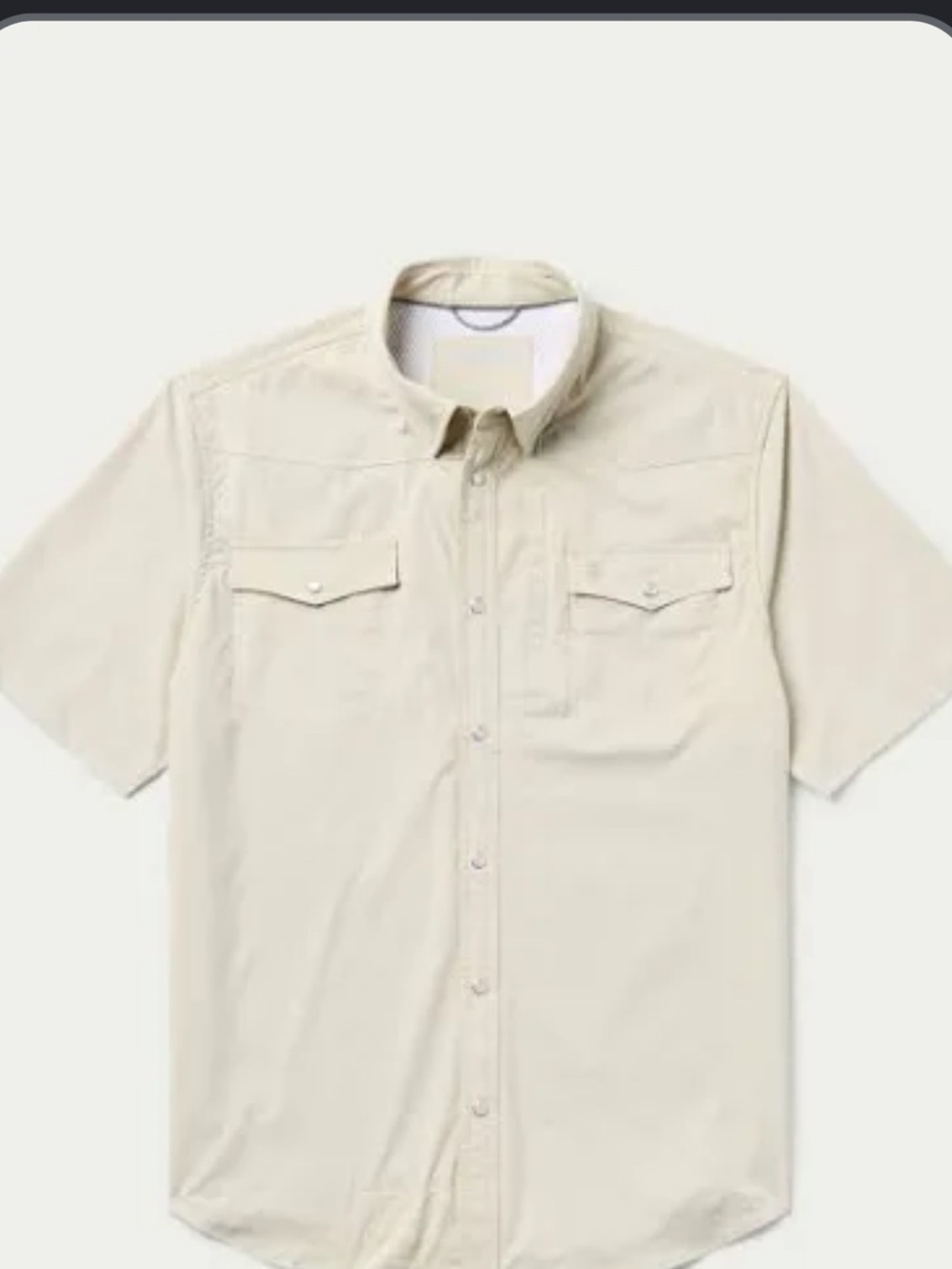 Hooey Light Tan Pearl Snap Button Down Men’s Western Shirt size XL NWOT